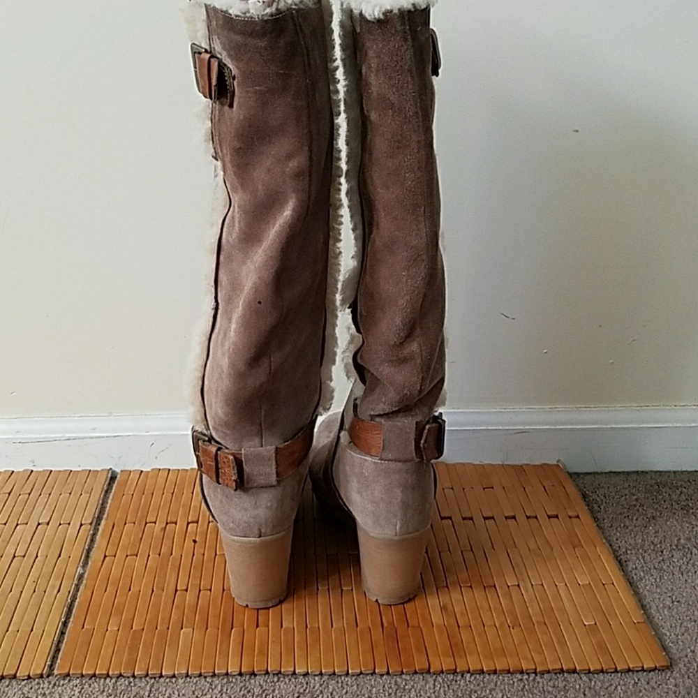 Fabianelli suede wedge boots - Picture 3 of 5